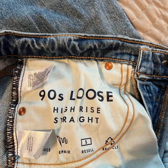 90s loose high rise straight leg Lucky Brand jeans- size 4/27 - Picture 7 of 8